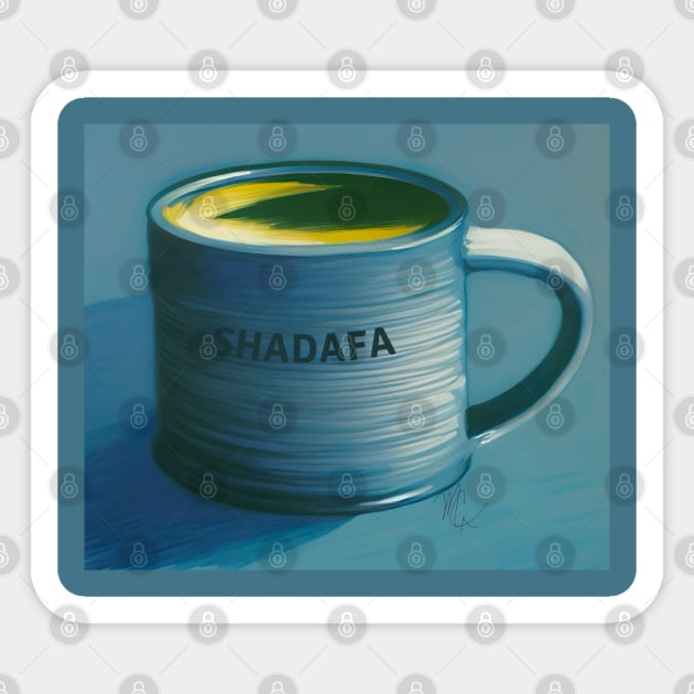ShaDaFa Cup (Funny) Sticker by TheCoatesCloset